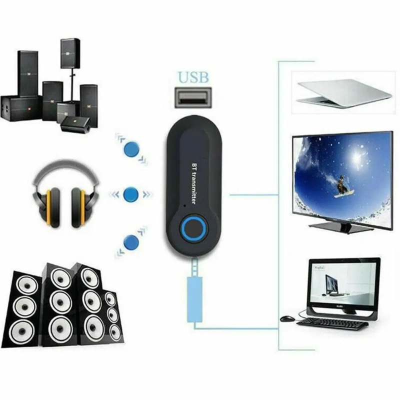 Audio Universal Music - ユニバーサル Bluetooth トランスミッター 3.5 ミリメートルジャックオーディオアダプターワイヤレス Bluetooth