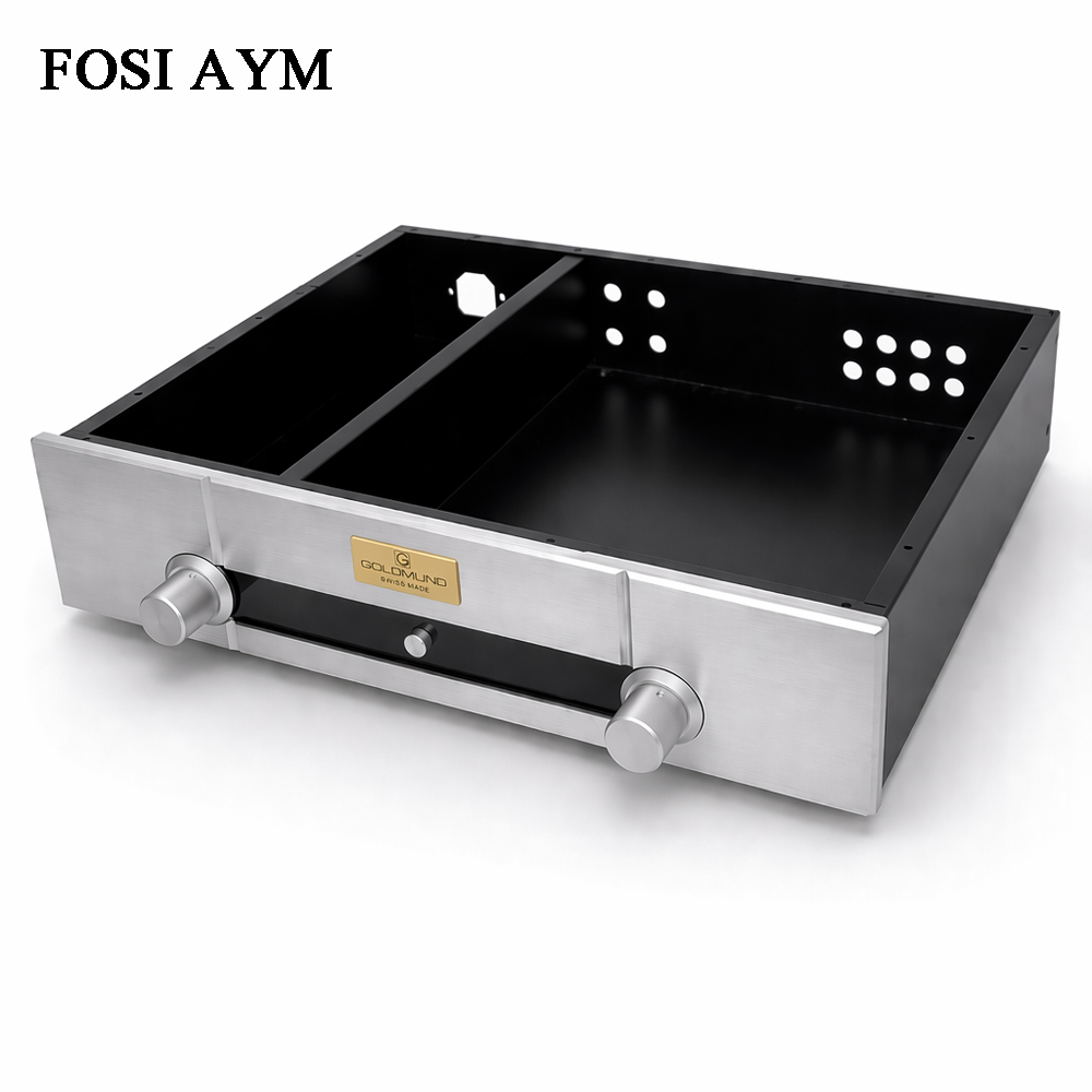 Headphone Amplifier Dac - FOSI AYM 430x340x95mm アルミシェル ゴールドムンドスタイル アンプシャーシ