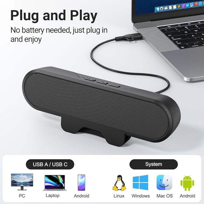 ポータブルクリップオンUSBサウンドバー10WハイパワーHI - Audio Music Online Mp3 のレビューと価格