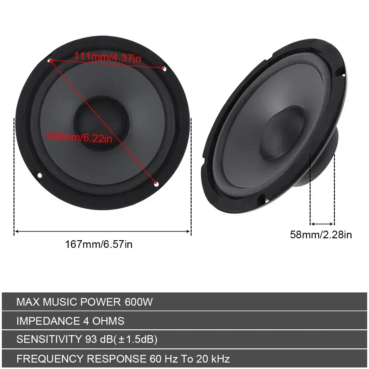 ユニバーサルカーステレオシステム、フルレンジスピーカー、1イ - Audio Universal Music のレビューと価格