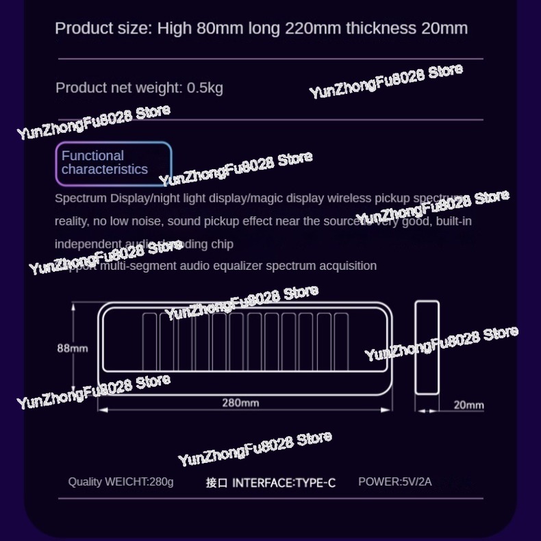 12ビットRGBピックアップレベルライトLEDディスプレイサ - Audio Music In Youtube のレビューと価格