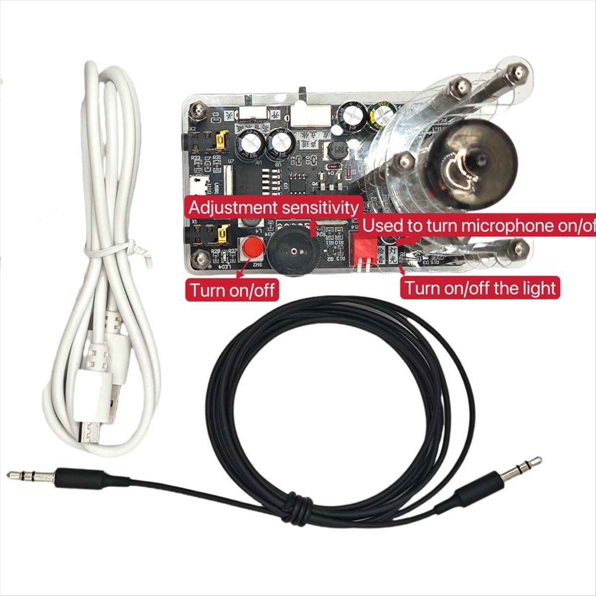 DTC5 新しい USB 5V ミュージックスペクトラムライ - Audio Music In Youtube のレビューと価格