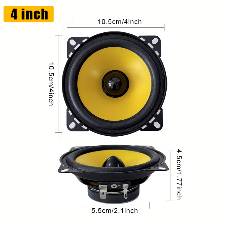 4 インチカースピーカーユニバーサル HiFi 同軸 300 - Audio Universal Music のレビューと価格