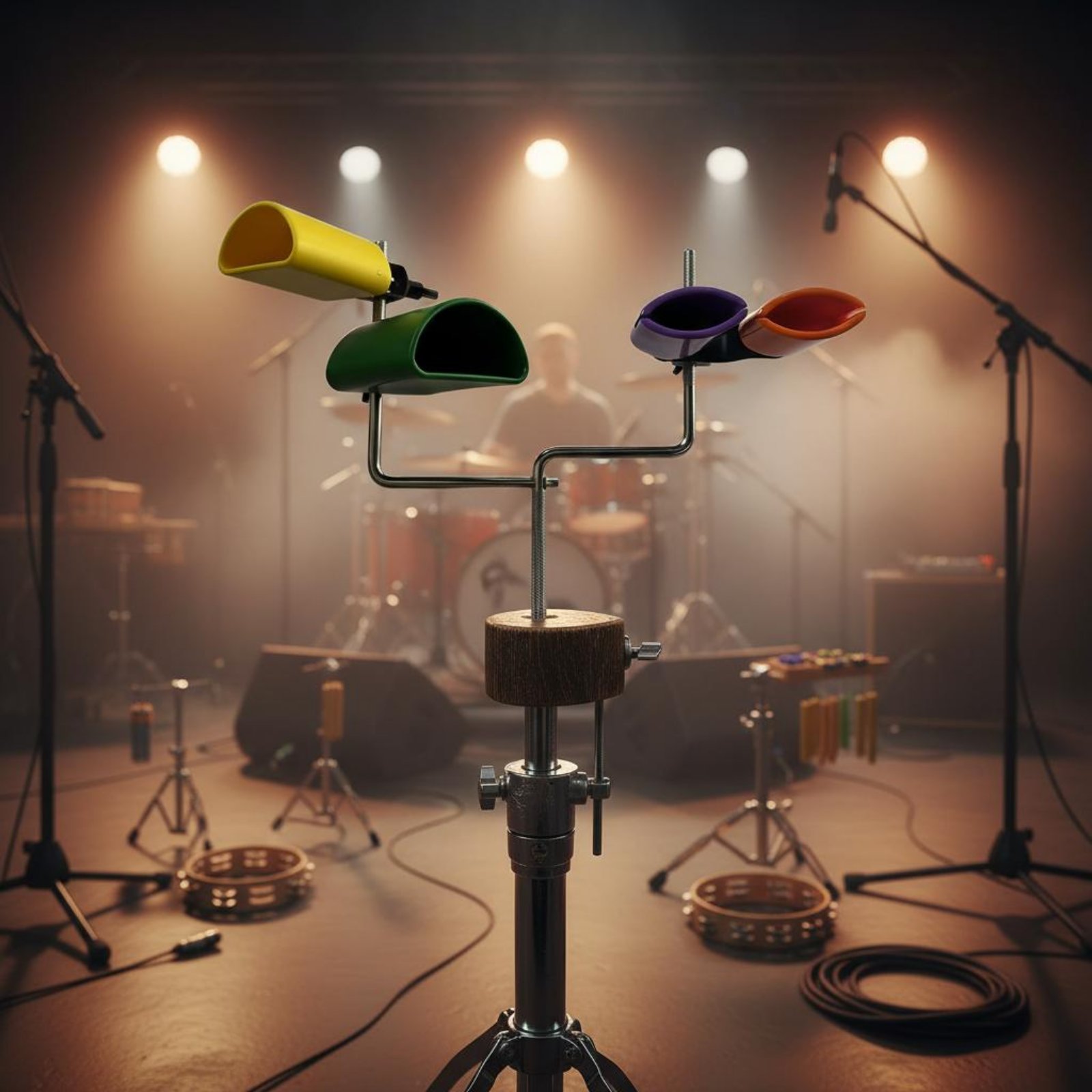 4ピースカウベル 長持ちするカウベルスタンドセット 打楽器  - Audio Music Live のレビューと価格