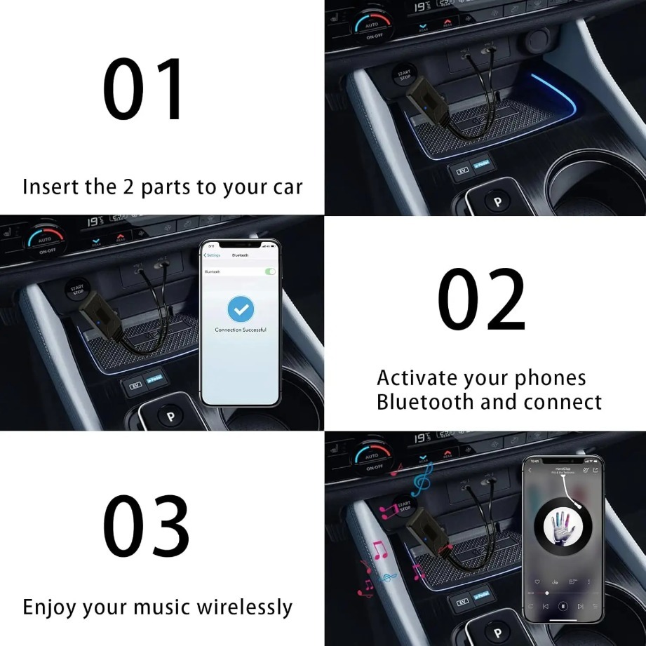 Bluetoothオーディオアダプター Aux 3.5mm  - Audio Universal Music のレビューと価格
