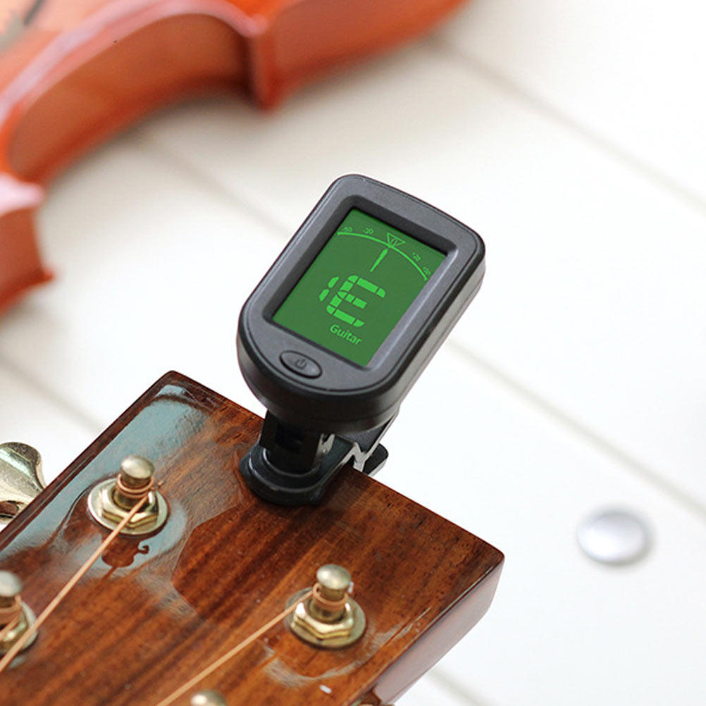 ギター、バイオリン、ウクレレ、ベース用ユニバーサルチューナー - Guitar Tuner Clip のレビューと価格
