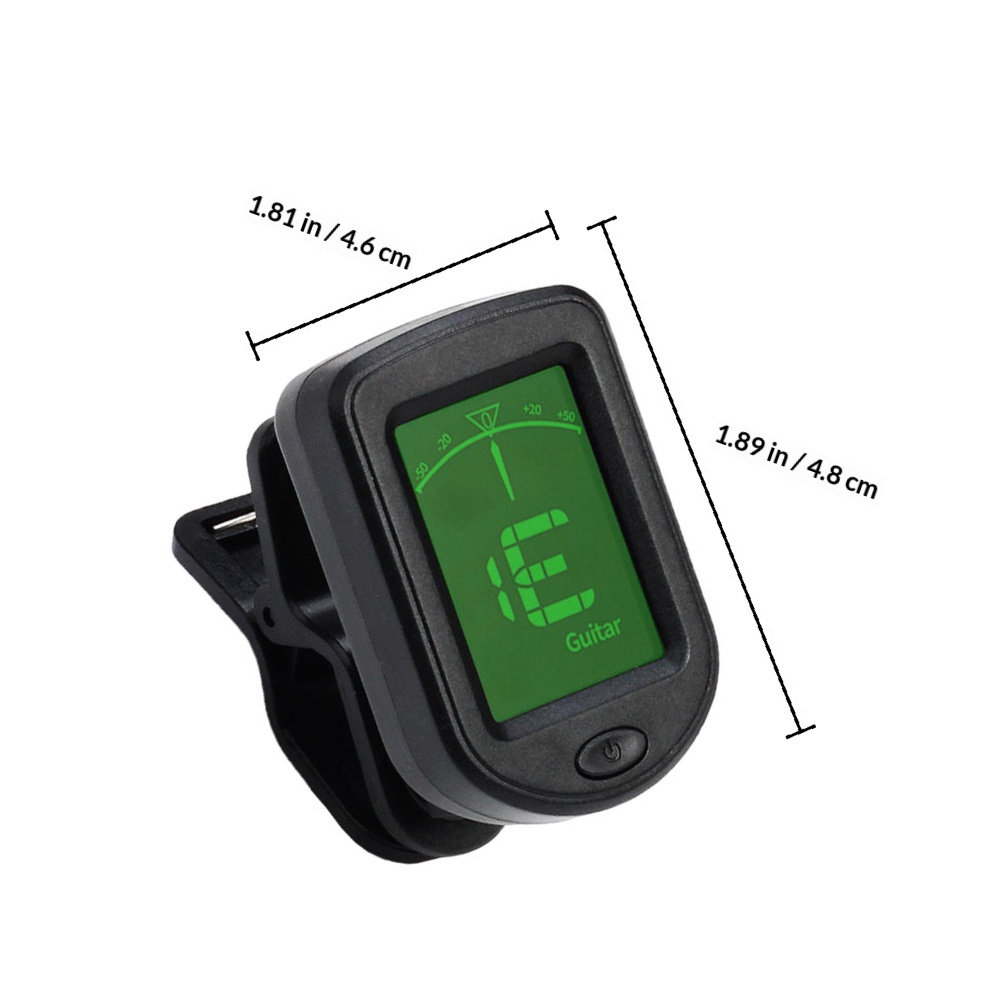 ギター、バイオリン、ウクレレ、ベース用ユニバーサルチューナー - Guitar Tuner Clip のレビューと価格