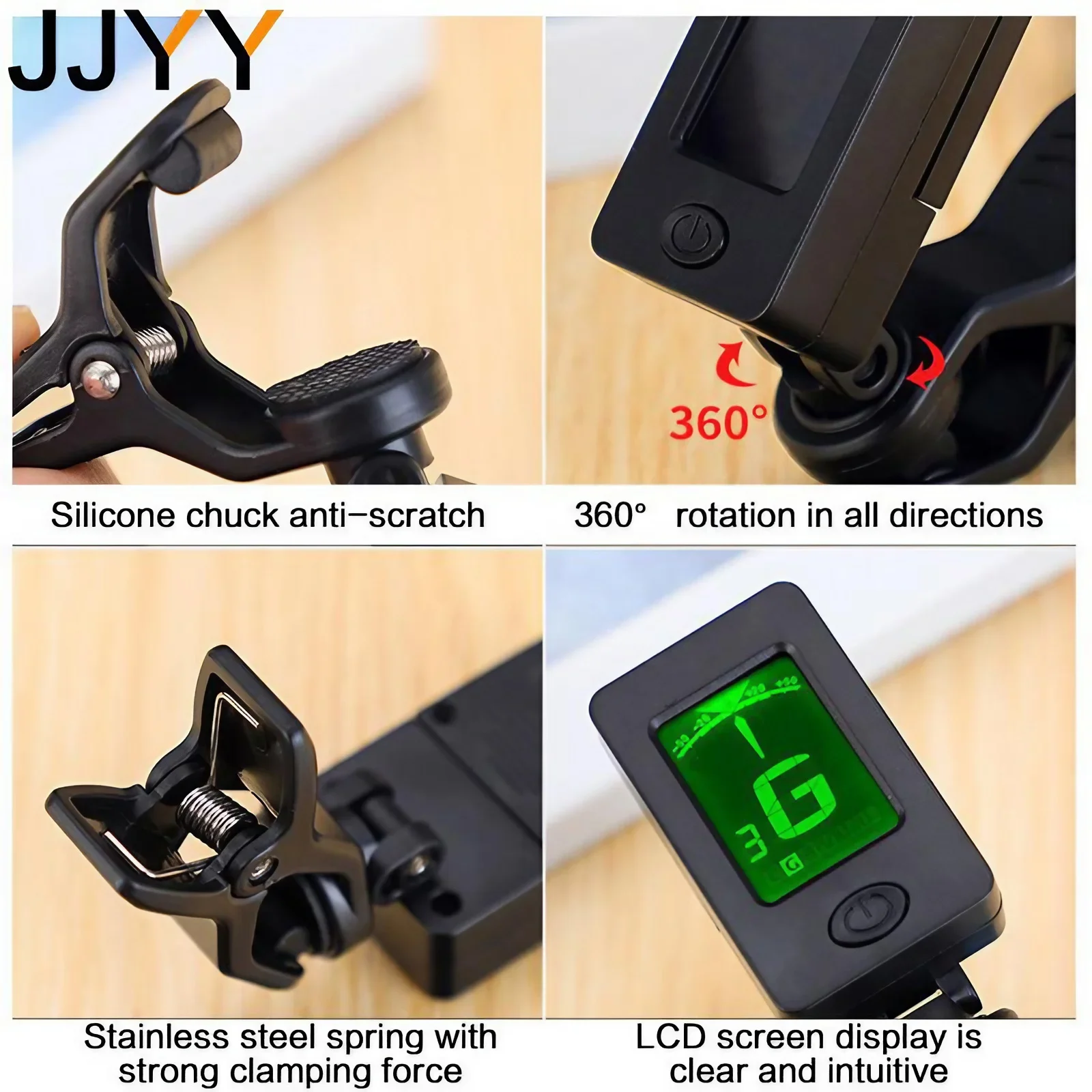 Stonego LCD クリップオンギターチューナー クロマ - Guitar Tuner Clip のレビューと価格