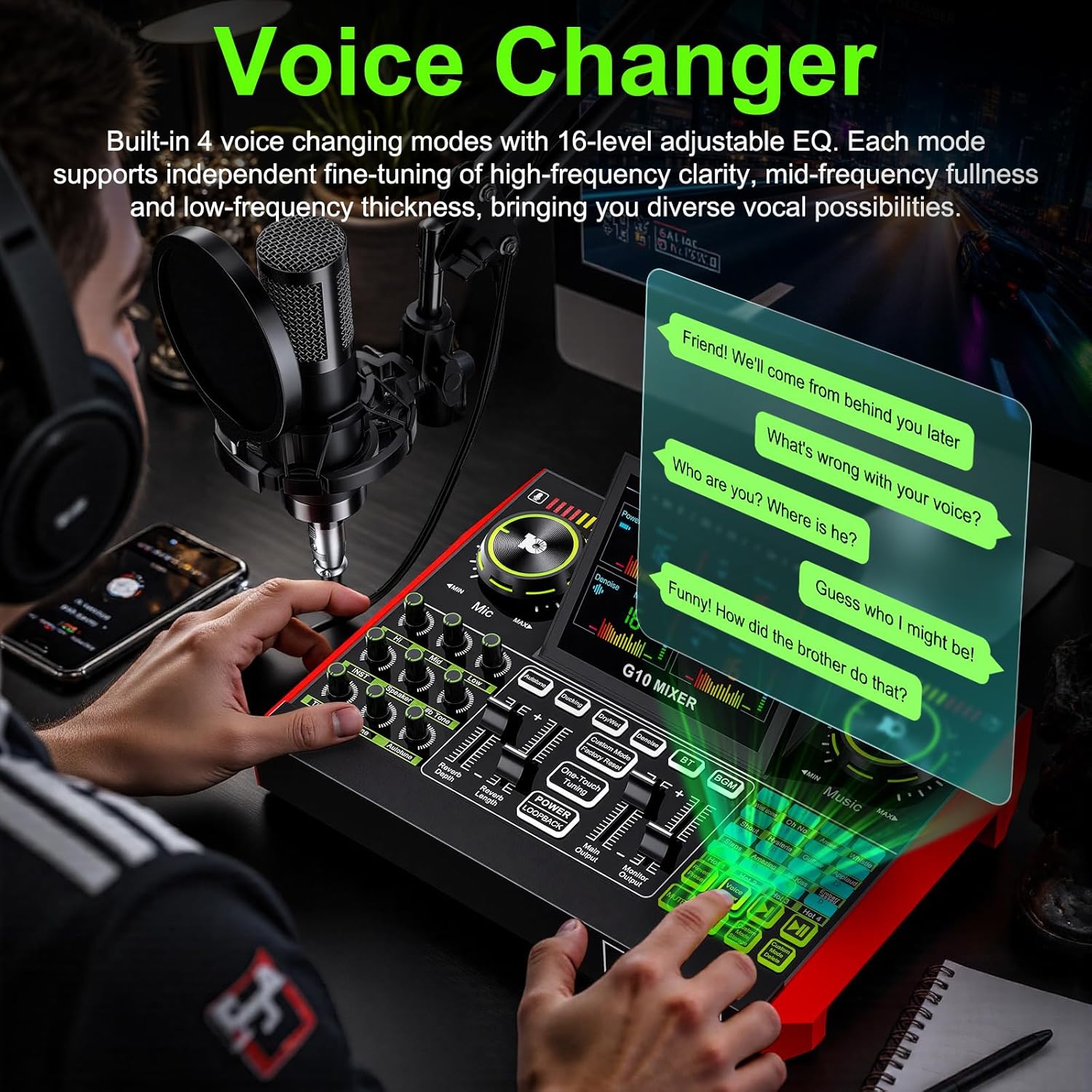 Tenlamp G10 ライブストリーミングオーディオインタ - Audio Music Interface のレビューと価格