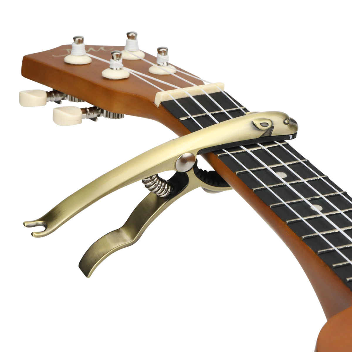 プロフェッショナルメタルギターカポアルミ合金クランプキートリ - Guitar Tuner Clip のレビューと価格